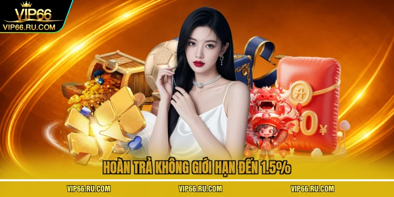Hoàn trả không giới hạn đến 1.5% 