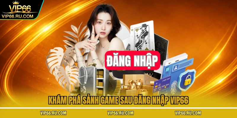 Khám phá sảnh game sau đăng nhập VIP66